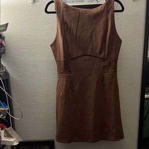 Windsor Chic Brown Mini Dress